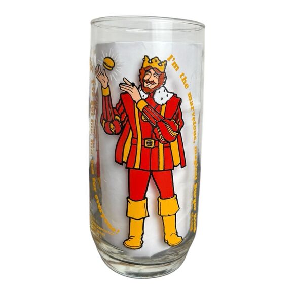 Burger King Collector's Glass 1979 "I'm The Marvelous Magical Burger King" USA - Picture 1 of 4